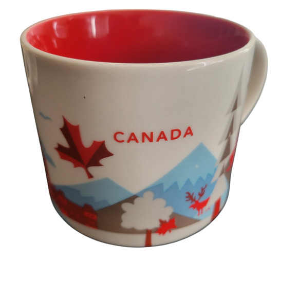 Starbucks "You Are Here Series" Las Vegas and Canada 14 oz Ceramic Mug Set of 2 - Picture 3 of 16